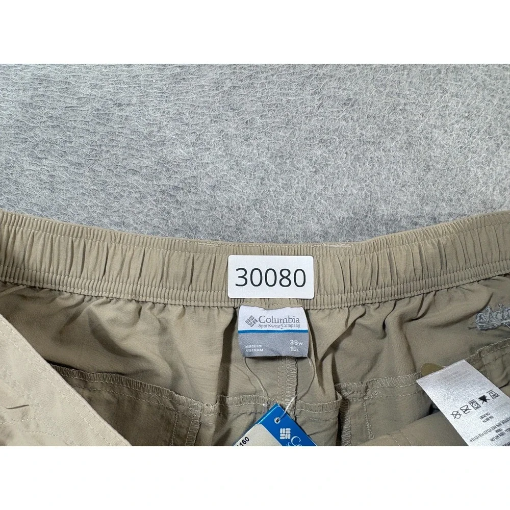 NWT Columbia Cargo Hiking Travel Shorts (Men's 36) Tan - 10